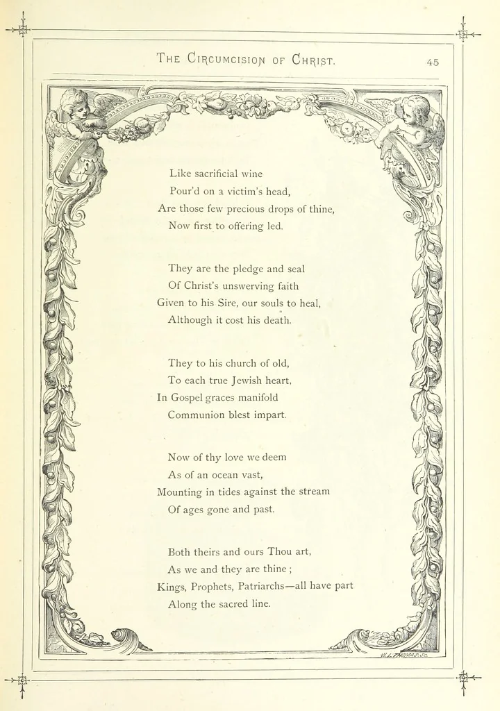 An illustration from The Christian Year, etc, 1880, leaf 59
