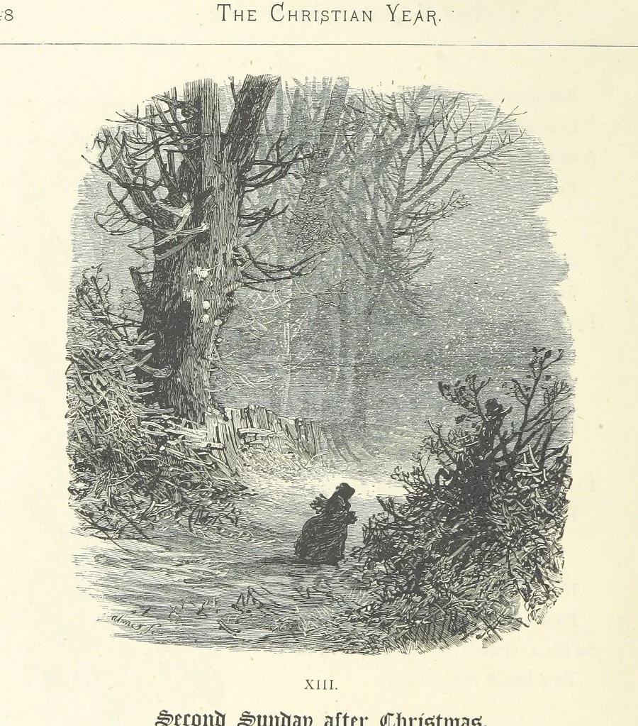 An illustration from The Christian Year, etc, 1880, leaf 62