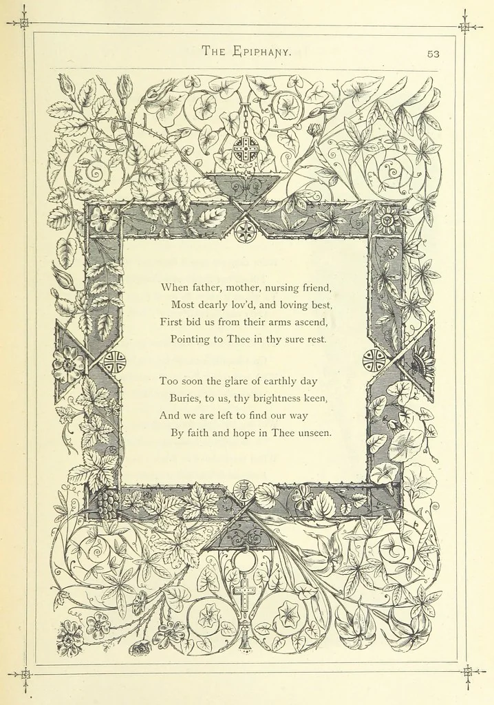 An illustration from The Christian Year, etc, 1880, leaf 67