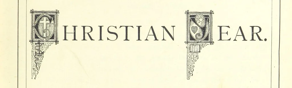 An illustration from The Christian Year, etc, 1880, leaf 7