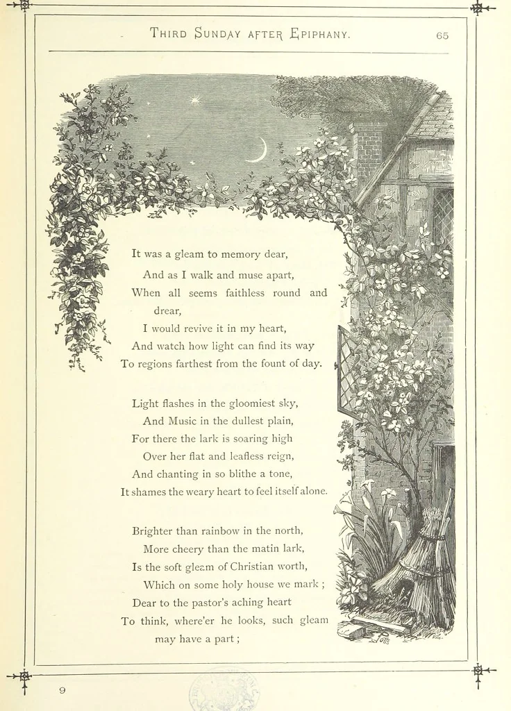 An illustration from The Christian Year, etc, 1880, leaf 79
