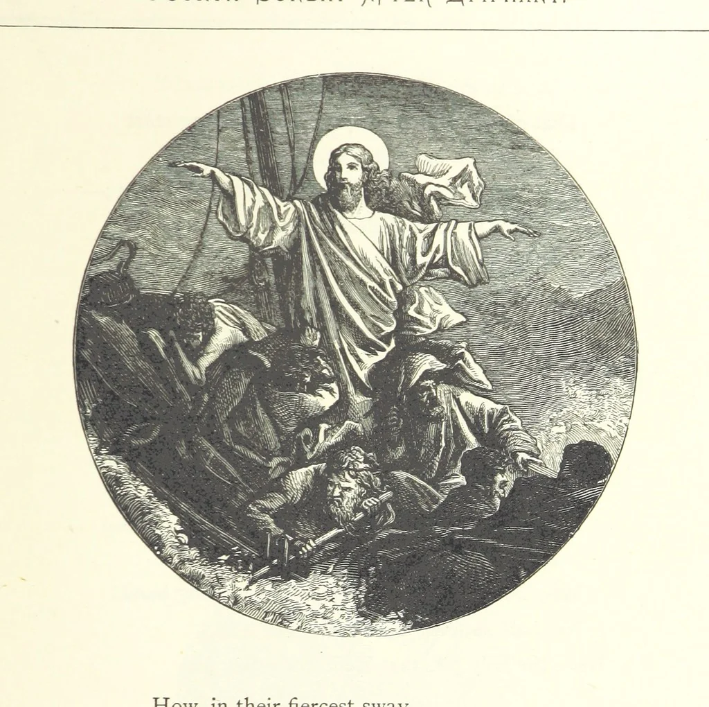 An illustration from The Christian Year, etc, 1880, leaf 83