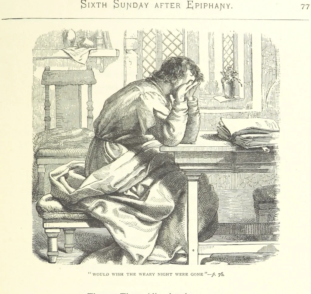 An illustration from The Christian Year, etc, 1880, leaf 91