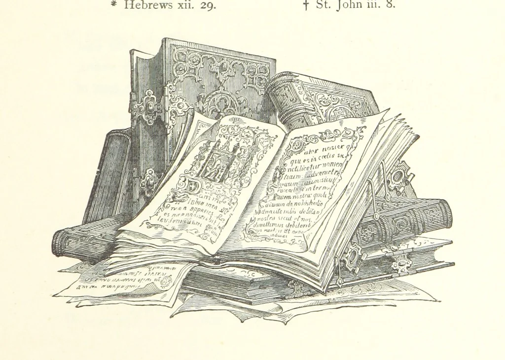 An illustration from The Christian Year, etc, 1880, leaf 97