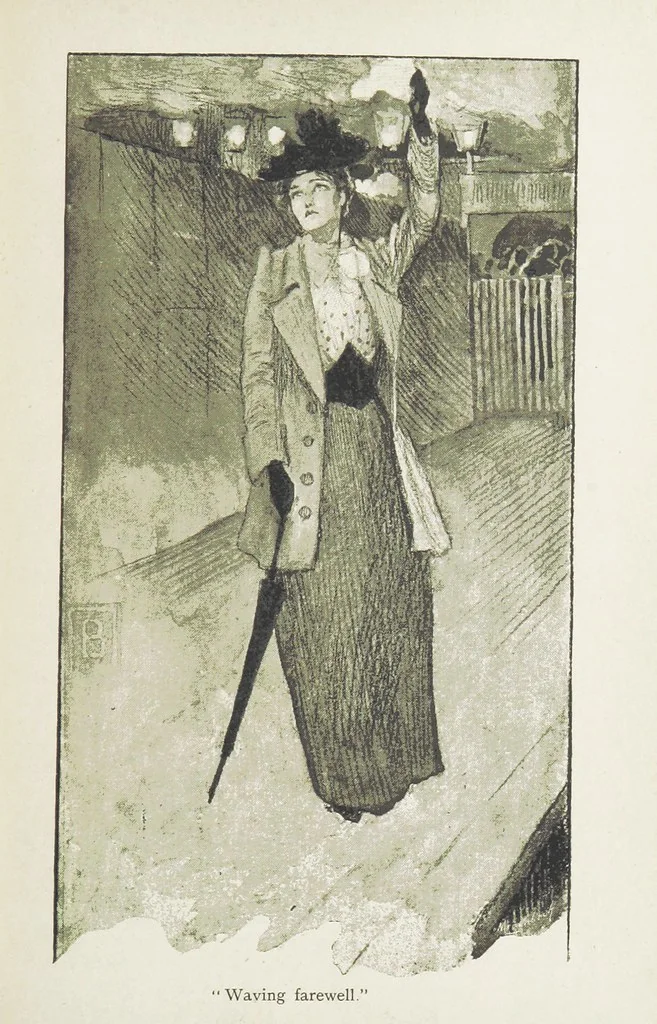 An illustration from White Poppies. A novel ... With illustrations by R. A. Bell, 1893, leaf 151