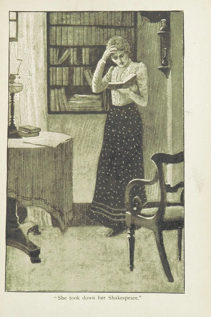 An illustration from White Poppies. A novel ... With illustrations by R. A. Bell, 1893, leaf 225