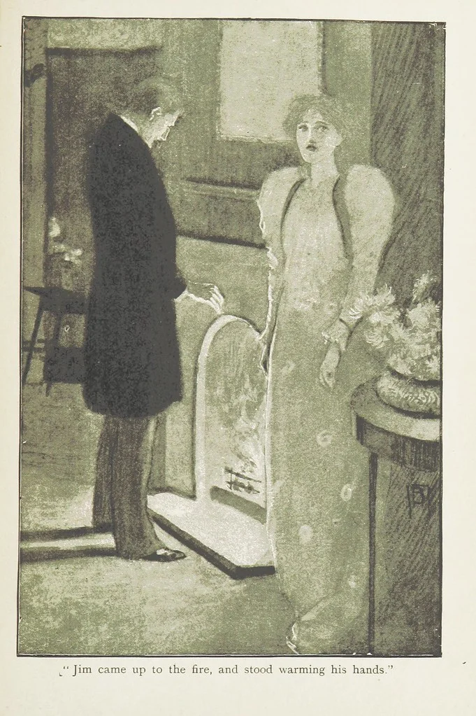 An illustration from White Poppies. A novel ... With illustrations by R. A. Bell, 1893, leaf 239