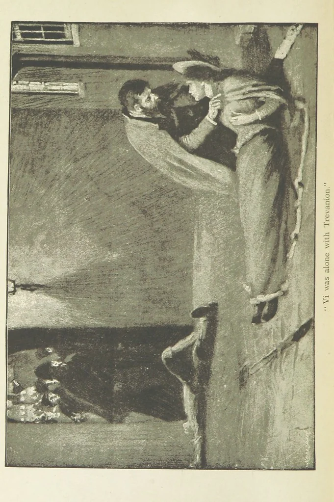 An illustration from White Poppies. A novel ... With illustrations by R. A. Bell, 1893, leaf 264
