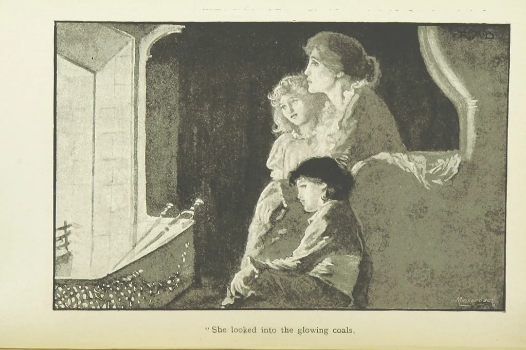 An illustration from White Poppies. A novel ... With illustrations by R. A. Bell, 1893, leaf 66