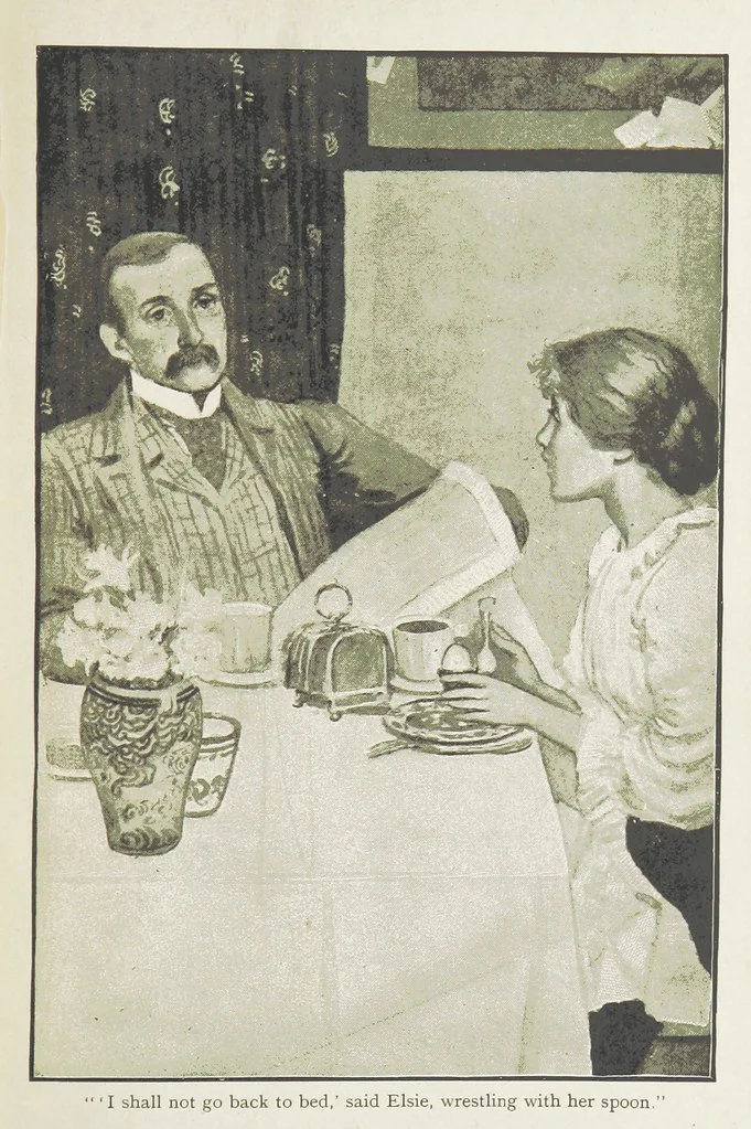 An illustration from White Poppies. A novel ... With illustrations by R. A. Bell, 1893, leaf 95