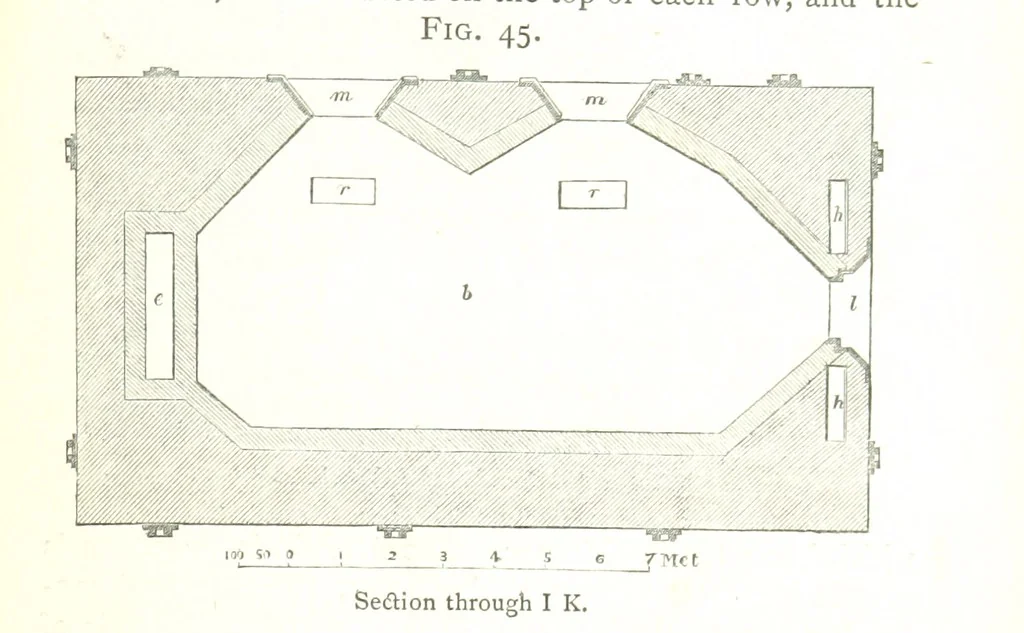 An illustration from A practical Treatise on Metallurgy, adapted from the last German edition of Professor K.'s Metallurgy, by W. Crookes and E. Röhrig ... Illustrated, etc, 1868, leaf 165