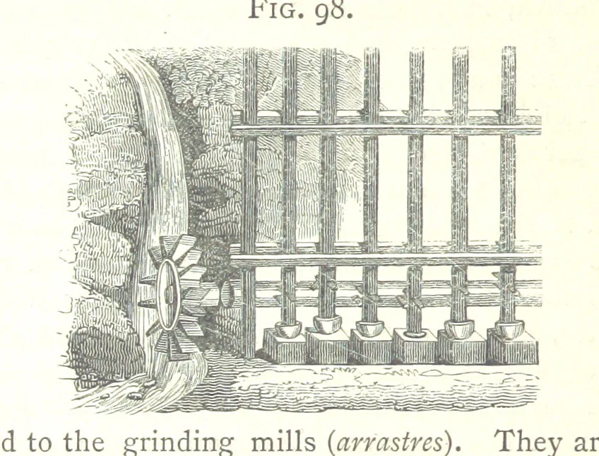 An illustration from A practical Treatise on Metallurgy, adapted from the last German edition of Professor K.'s Metallurgy, by W. Crookes and E. Röhrig ... Illustrated, etc, 1868, leaf 372