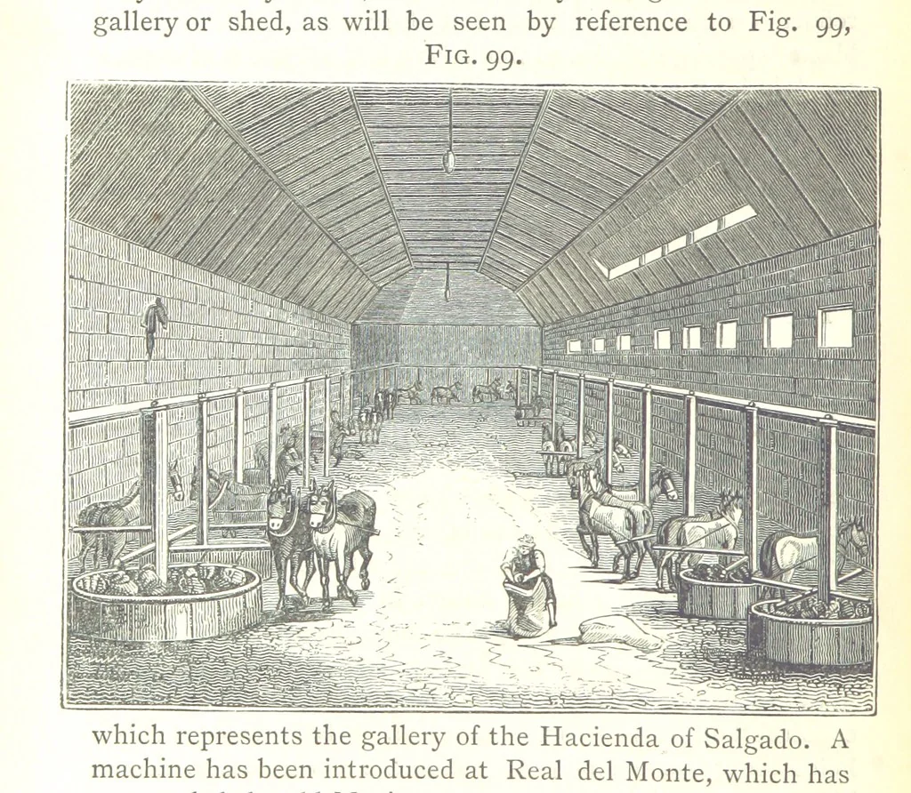 An illustration from A practical Treatise on Metallurgy, adapted from the last German edition of Professor K.'s Metallurgy, by W. Crookes and E. Röhrig ... Illustrated, etc, 1868, leaf 372