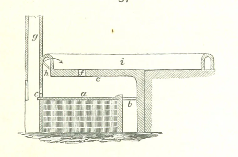 An illustration from A practical Treatise on Metallurgy, adapted from the last German edition of Professor K.'s Metallurgy, by W. Crookes and E. Röhrig ... Illustrated, etc, 1868, leaf 513