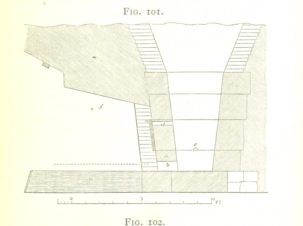 An illustration from A practical Treatise on Metallurgy, adapted from the last German edition of Professor K.'s Metallurgy, by W. Crookes and E. Röhrig ... Illustrated, etc, 1868, leaf 477