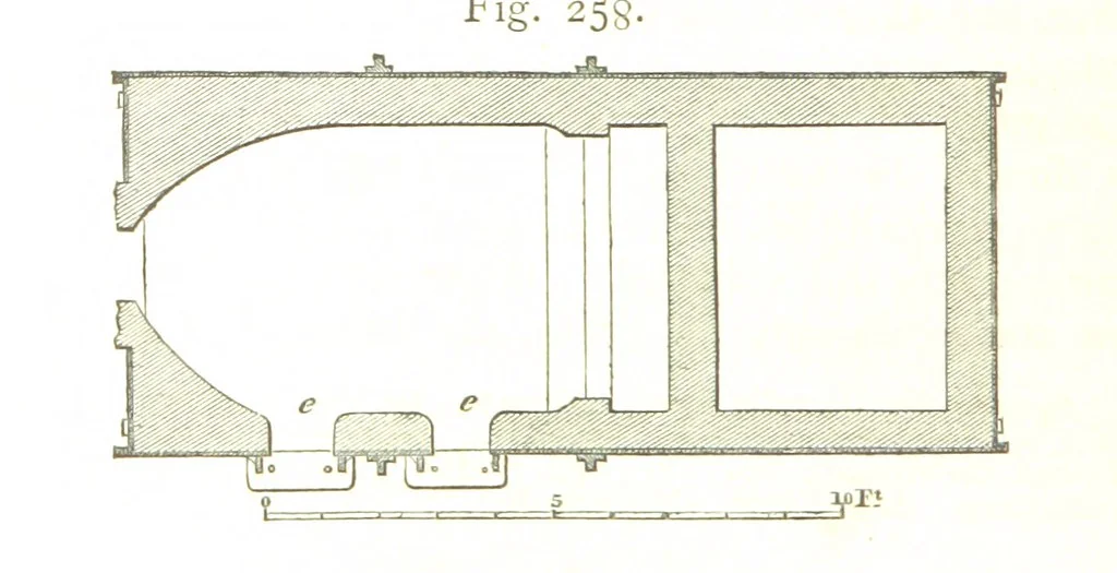 An illustration from A practical Treatise on Metallurgy, adapted from the last German edition of Professor K.'s Metallurgy, by W. Crookes and E. Röhrig ... Illustrated, etc, 1868, leaf 848