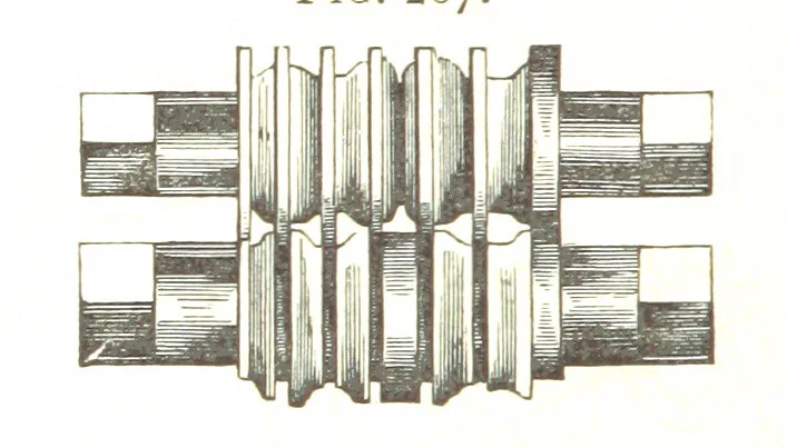 An illustration from A practical Treatise on Metallurgy, adapted from the last German edition of Professor K.'s Metallurgy, by W. Crookes and E. Röhrig ... Illustrated, etc, 1868, leaf 862