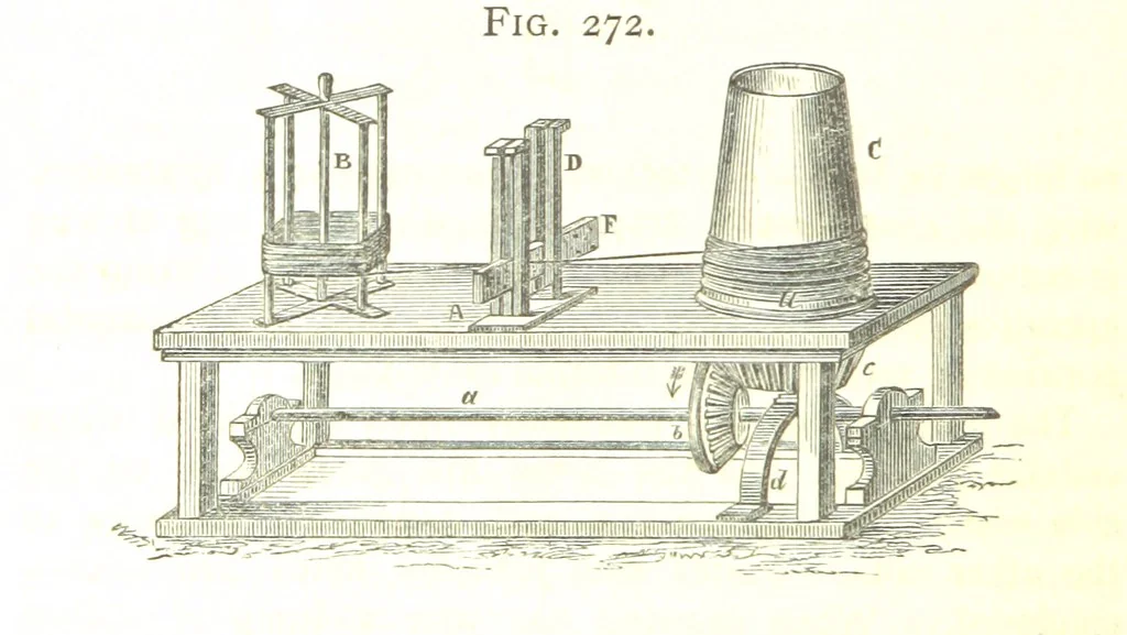 An illustration from A practical Treatise on Metallurgy, adapted from the last German edition of Professor K.'s Metallurgy, by W. Crookes and E. Röhrig ... Illustrated, etc, 1868, leaf 910