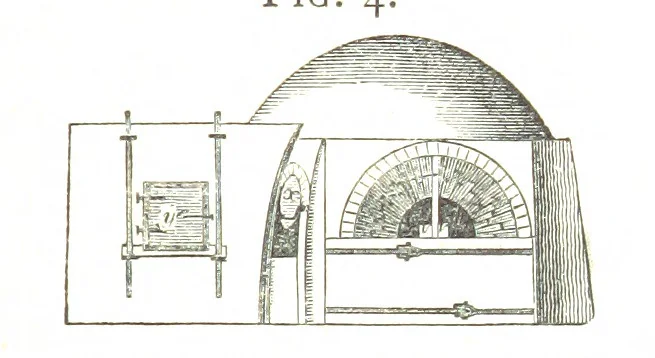 An illustration from A practical Treatise on Metallurgy, adapted from the last German edition of Professor K.'s Metallurgy, by W. Crookes and E. Röhrig ... Illustrated, etc, 1868, leaf 99