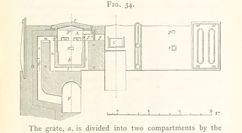 An illustration from A practical Treatise on Metallurgy, adapted from the last German edition of Professor K.'s Metallurgy, by W. Crookes and E. Röhrig ... Illustrated, etc, 1868, leaf 259
