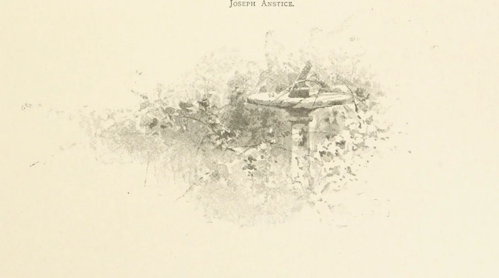 An illustration from The King's Highway, daily texts & hymns for a month. Illustrated by F. Hines, 1890, leaf 15