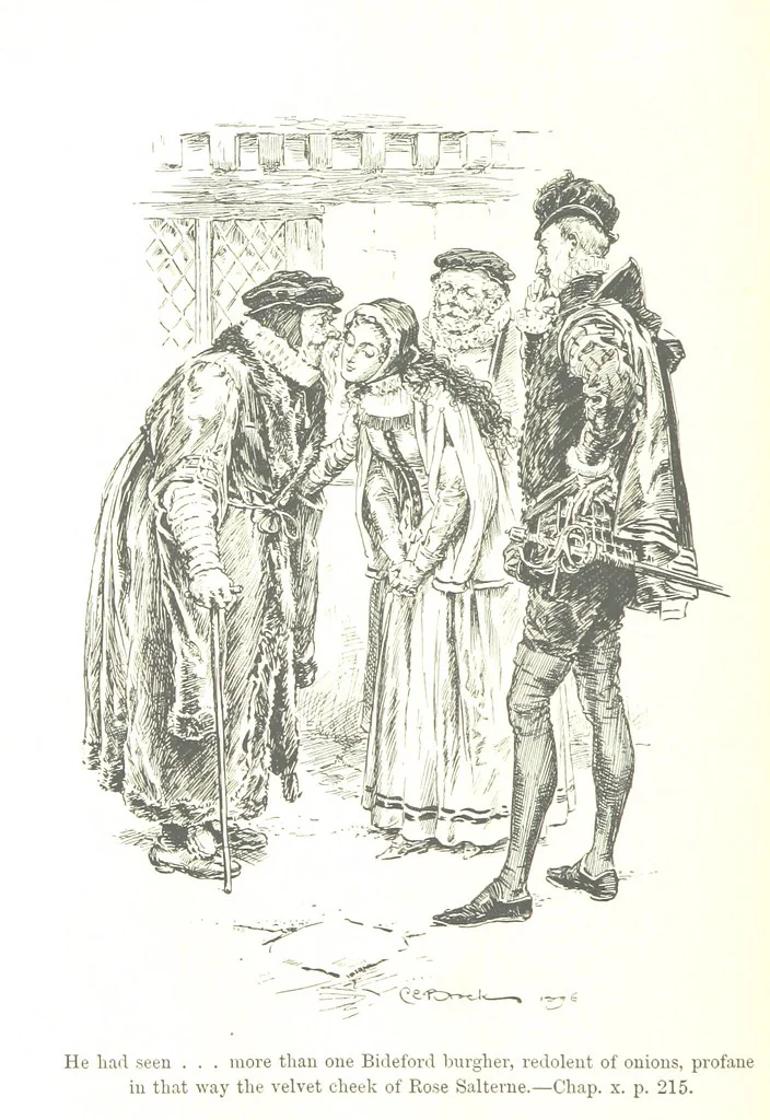 An illustration from Westward Ho! ... With illustrations by C. E. Brock, 1896, leaf 270