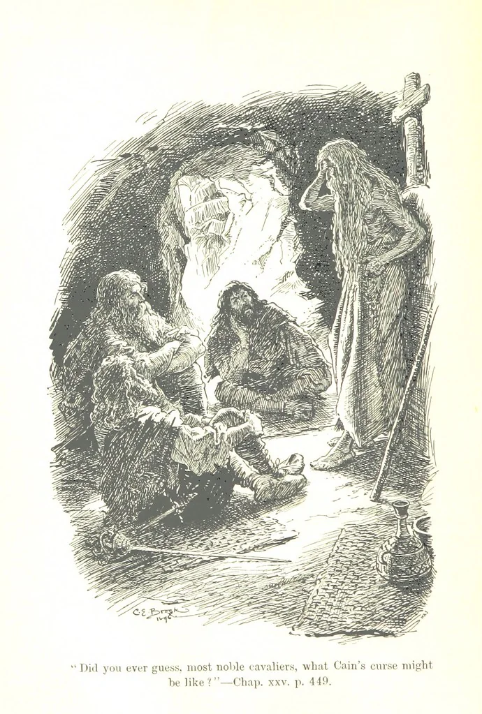 An illustration from Westward Ho! ... With illustrations by C. E. Brock, 1896, leaf 548