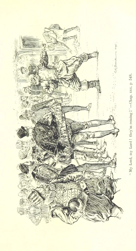 An illustration from Westward Ho! ... With illustrations by C. E. Brock, 1896, leaf 659