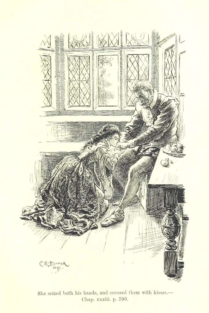 An illustration from Westward Ho! ... With illustrations by C. E. Brock, 1896, leaf 709