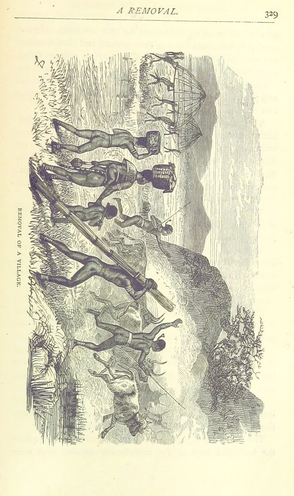 An illustration from Great African Travellers from Mungo Park to Livingstone and Stanley, etc, 1874, leaf 349