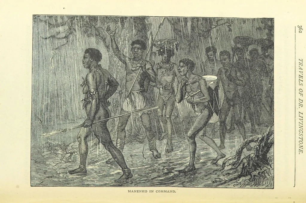 An illustration from Great African Travellers from Mungo Park to Livingstone and Stanley, etc, 1874, leaf 382