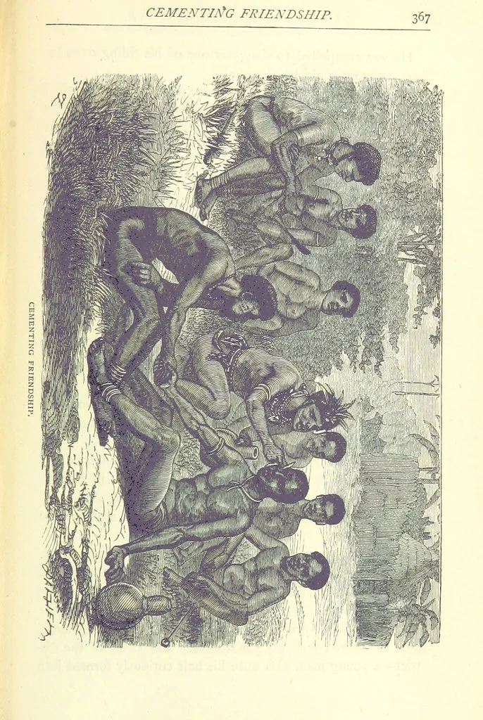 An illustration from Great African Travellers from Mungo Park to Livingstone and Stanley, etc, 1874, leaf 387