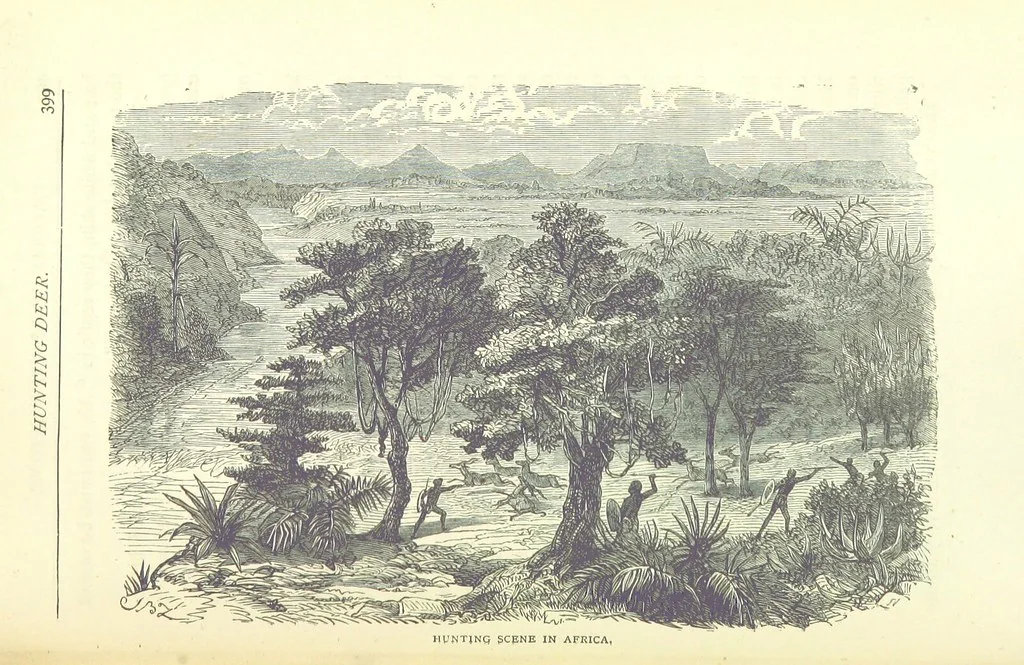 An illustration from Great African Travellers from Mungo Park to Livingstone and Stanley, etc, 1874, leaf 419