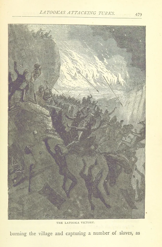 An illustration from Great African Travellers from Mungo Park to Livingstone and Stanley, etc, 1874, leaf 499