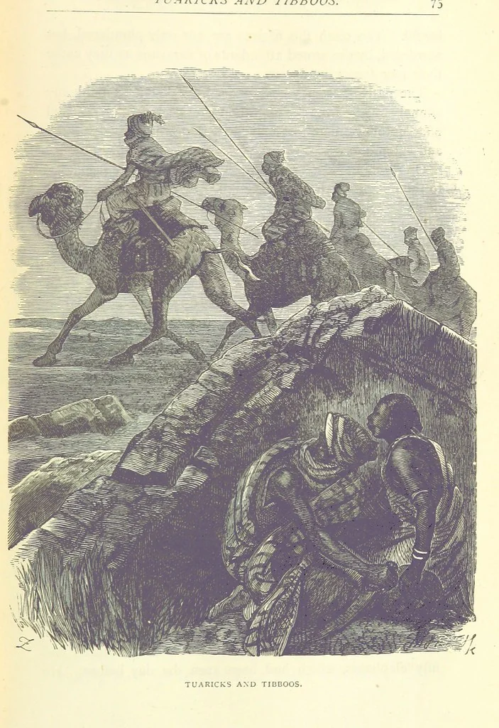 An illustration from Great African Travellers from Mungo Park to Livingstone and Stanley, etc, 1874, leaf 95