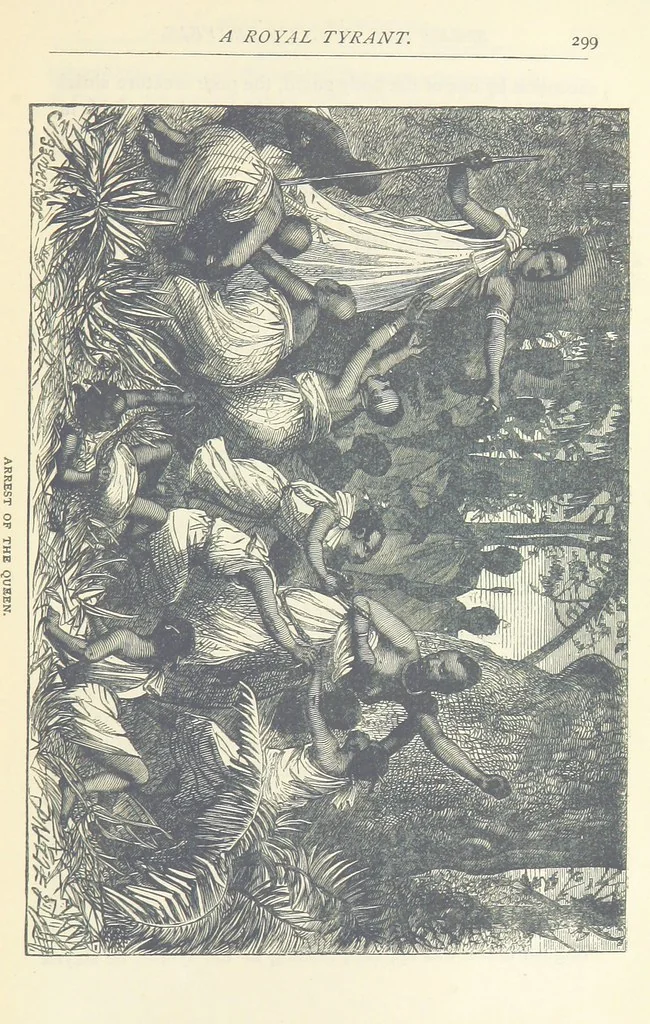 An illustration from Great African Travellers ... By W. H. G. K. and H. Frith, 1885, leaf 319
