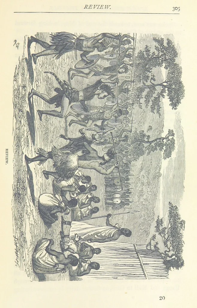 An illustration from Great African Travellers ... By W. H. G. K. and H. Frith, 1885, leaf 325