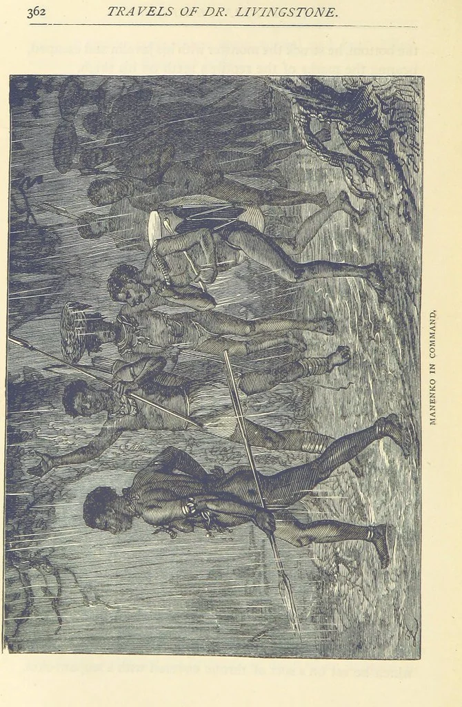 An illustration from Great African Travellers ... By W. H. G. K. and H. Frith, 1885, leaf 382