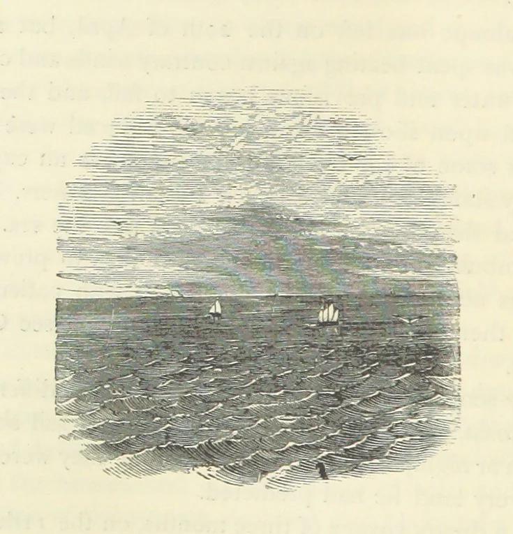 An illustration from Notable Voyagers from Columbus to Nordenskïold. By W. H. G. K. and H. Frith, 1885, leaf 104