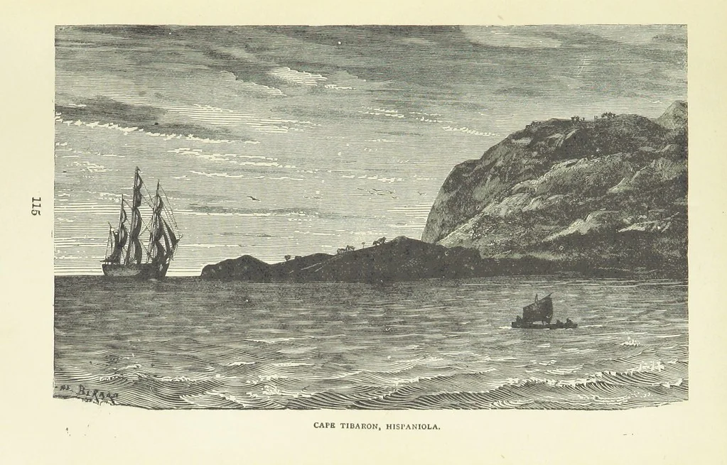 An illustration from Notable Voyagers from Columbus to Nordenskïold. By W. H. G. K. and H. Frith, 1885, leaf 137