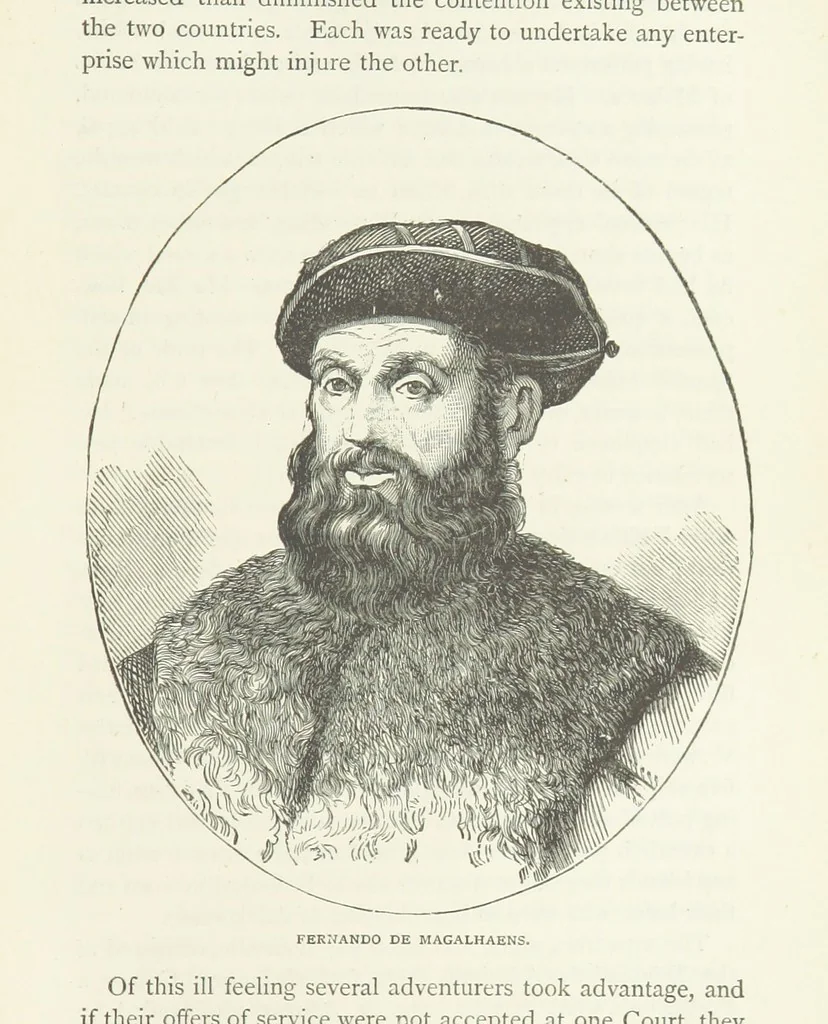 An illustration from Notable Voyagers from Columbus to Nordenskïold. By W. H. G. K. and H. Frith, 1885, leaf 225