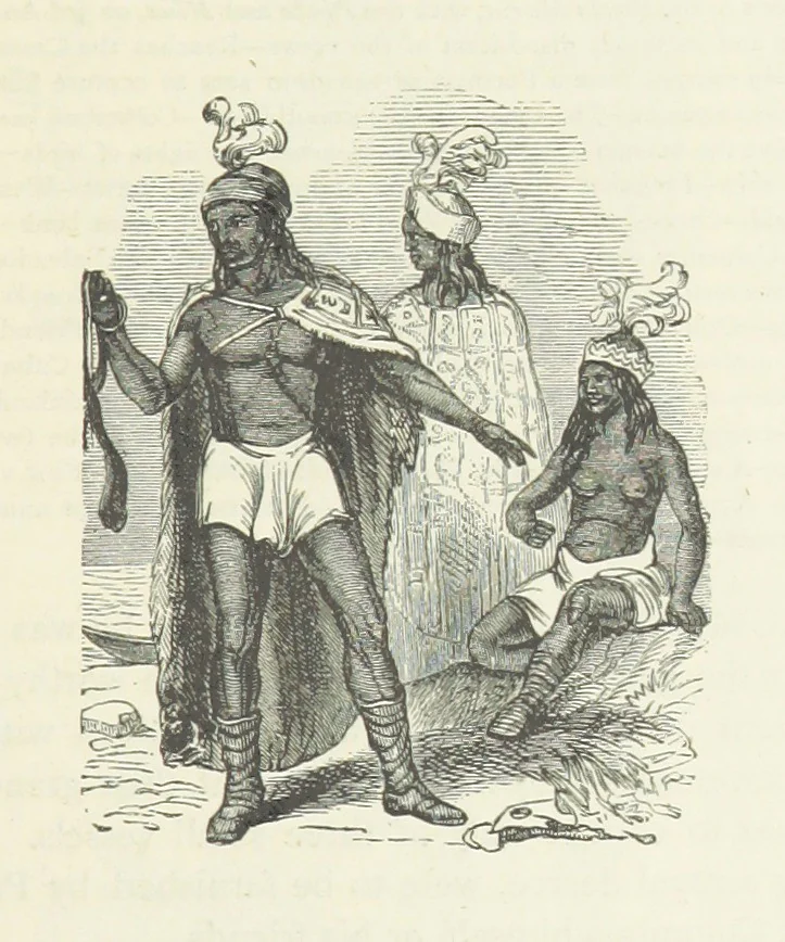 An illustration from Notable Voyagers from Columbus to Nordenskïold. By W. H. G. K. and H. Frith, 1885, leaf 33