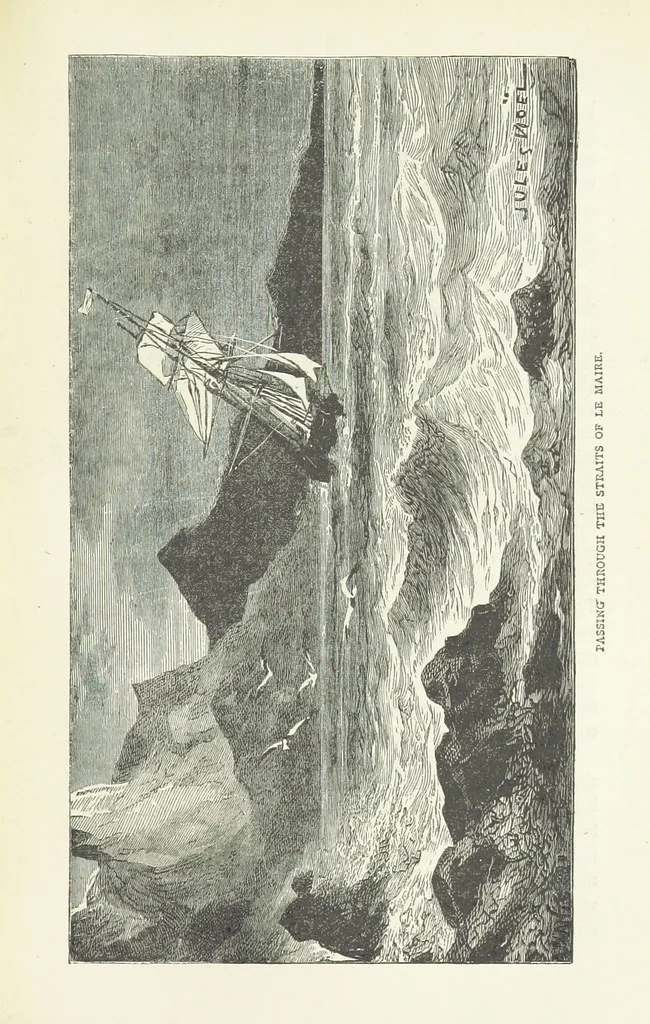 An illustration from Notable Voyagers from Columbus to Nordenskïold. By W. H. G. K. and H. Frith, 1885, leaf 371