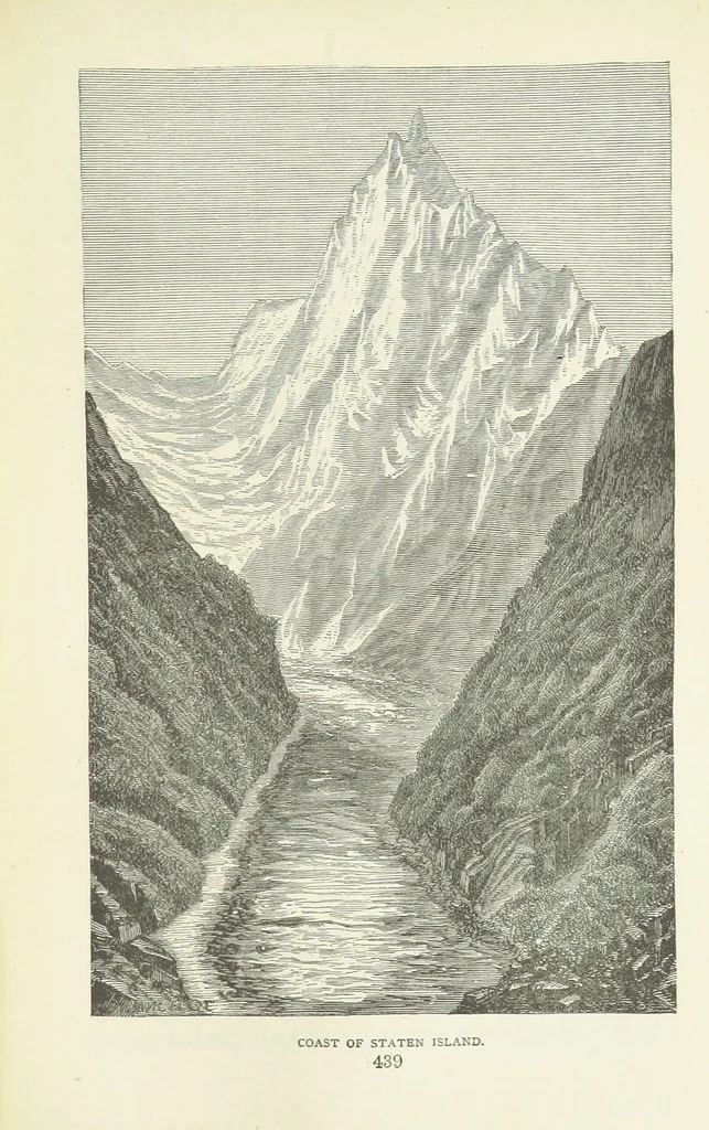 An illustration from Notable Voyagers from Columbus to Nordenskïold. By W. H. G. K. and H. Frith, 1885, leaf 469