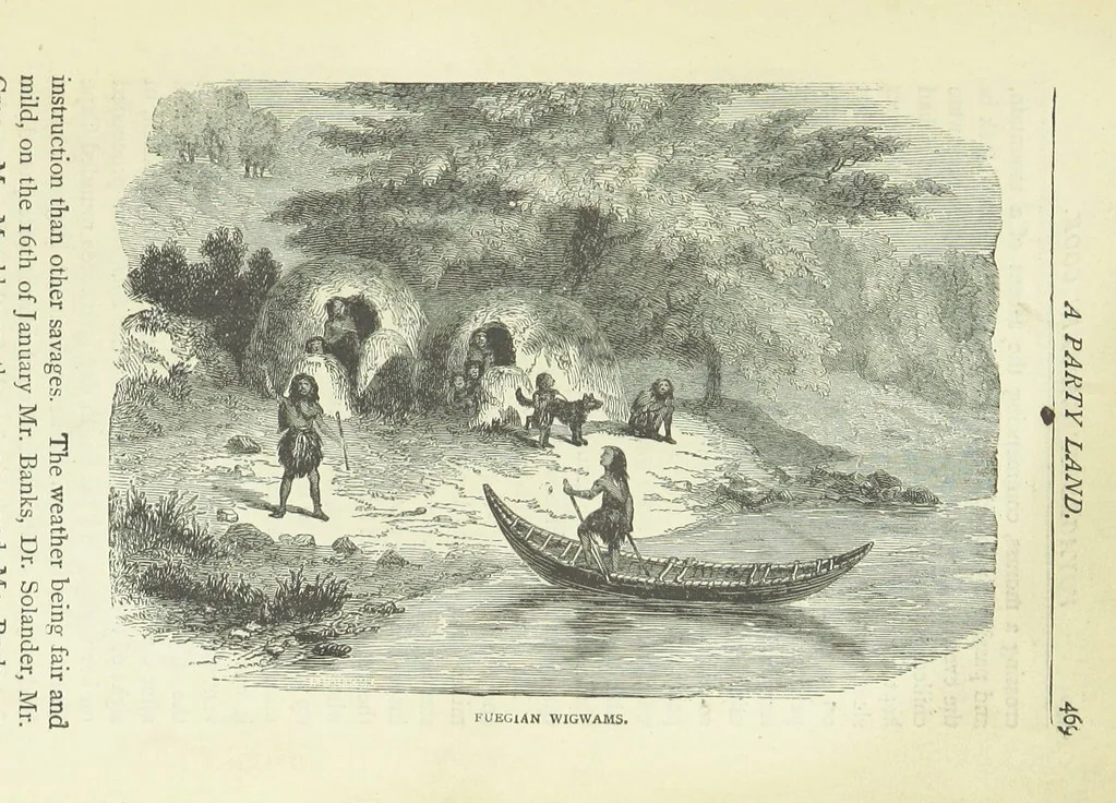 An illustration from Notable Voyagers from Columbus to Nordenskïold. By W. H. G. K. and H. Frith, 1885, leaf 501
