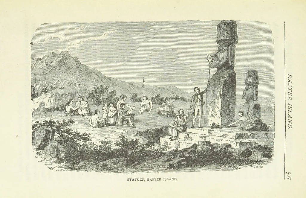An illustration from Notable Voyagers from Columbus to Nordenskïold. By W. H. G. K. and H. Frith, 1885, leaf 543