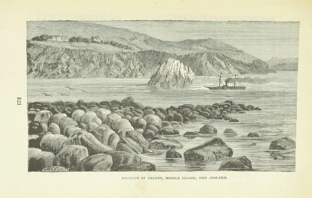 An illustration from Notable Voyagers from Columbus to Nordenskïold. By W. H. G. K. and H. Frith, 1885, leaf 557
