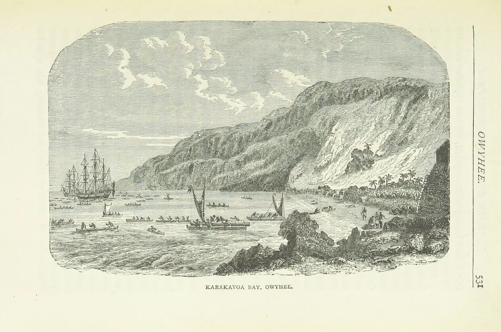 An illustration from Notable Voyagers from Columbus to Nordenskïold. By W. H. G. K. and H. Frith, 1885, leaf 567