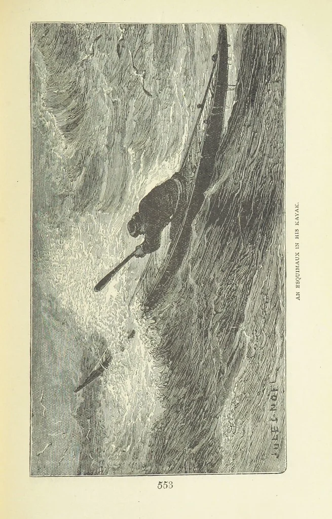 An illustration from Notable Voyagers from Columbus to Nordenskïold. By W. H. G. K. and H. Frith, 1885, leaf 589
