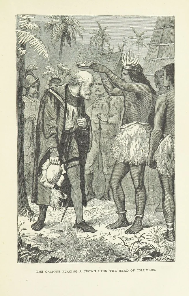 An illustration from Notable Voyagers from Columbus to Nordenskïold. By W. H. G. K. and H. Frith, 1885, leaf 61